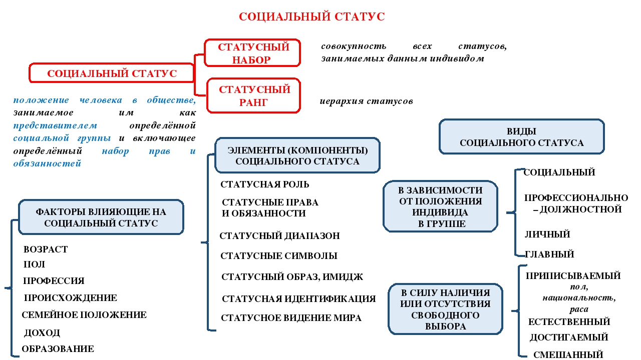 Тема 6.3 Социальный статус личности и отклоняющееся поведение. | Сайт  Борзиловой Людмилы Викторовны